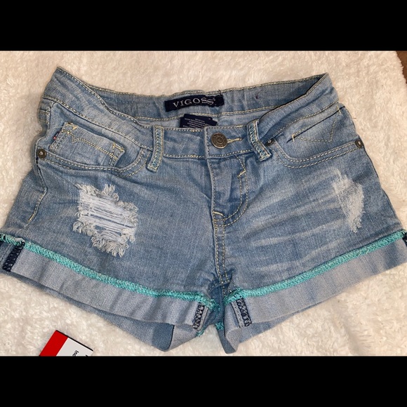 Girls Size 8 Jean Shorts Lot of 3 Arizona & VIGOSS - Picture 12 of 16